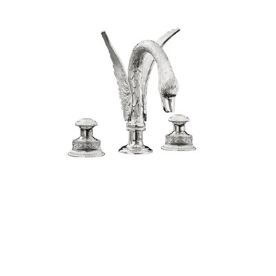 Swan Widespread Bathroom Faucet with Drain Assembly