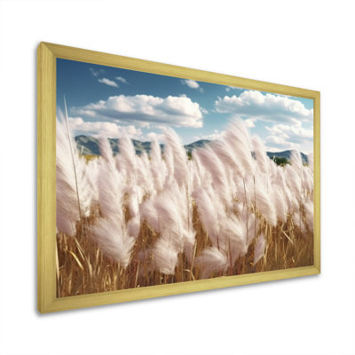 «White Pampas Meadows II» sur toile