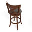 Tabouret de bar pivotant traditionnel Danazia 30 po en similicuir rembourré avec structure en bois d'hévéa massif (ensemble de 2)-126923438-122162265-122558090