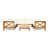 Structure teck / coussin beige sélectionné