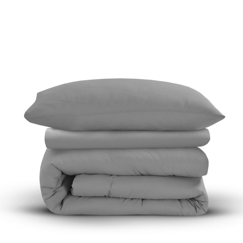 Oddveig Duvet Cover, Silver, Double Duvet Cover Set