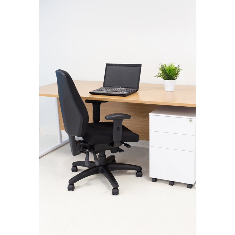 Sisyphus Polyester Blend Office Chair, Black