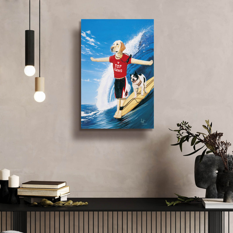 Art mural en verre Trinx «Top Dawg» par Scott Westmoreland, H 24 po x l 16 po x P 0,2 cm