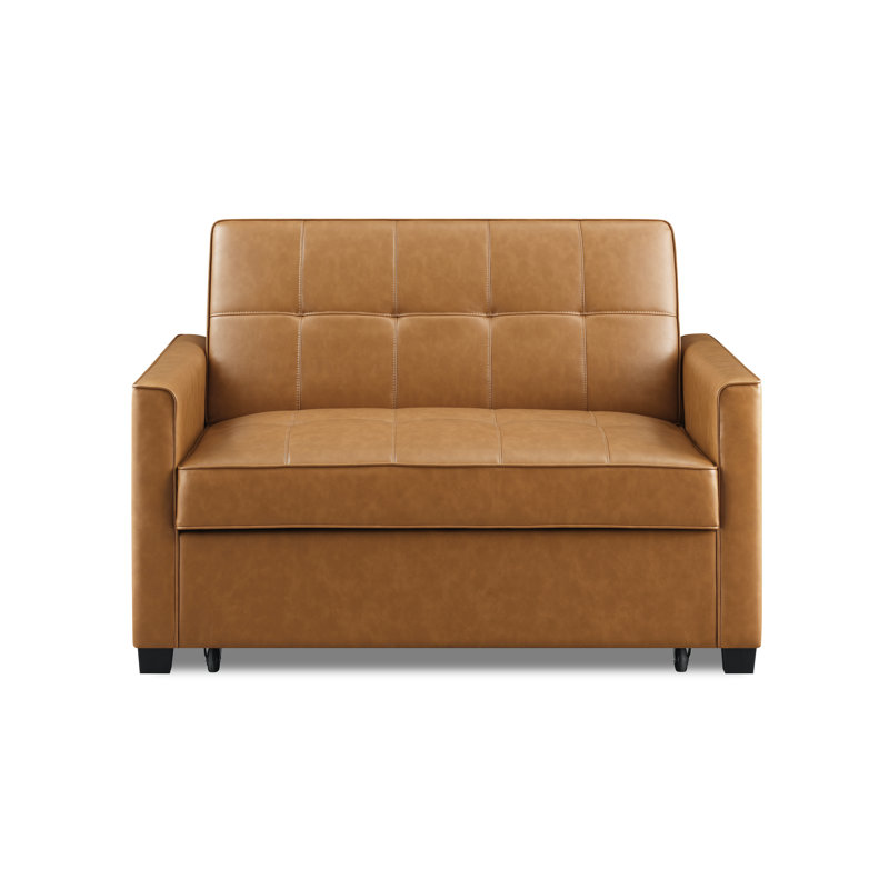 Hatay 2 Seater Faux Leather Sofa Bed