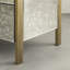 Commode haute 5 tiroirs avec miroir Antiqued