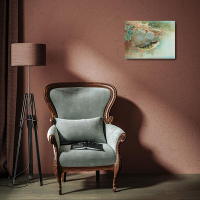 «Loon Peak® Kilbourne, Samuel», reproduction d'art sur toile tendue: Yellow Perch