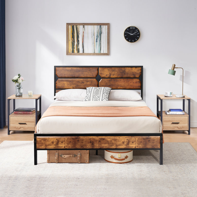 Ensemble de chambre à coucher Batton, Chêne, Simple