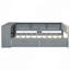 Lit plateforme en bois avec tablettes de rangement, tiroirs, station de charge et tête de lit tapissier-738165872-738165879