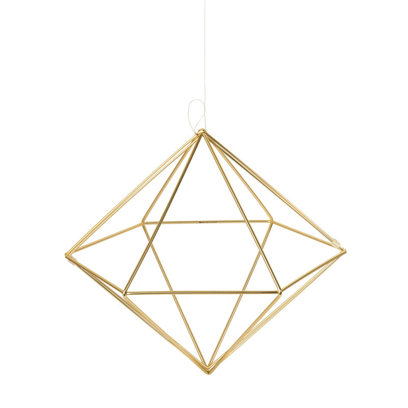 6 Piece Prisma Wall Décor Set, Matte Brass