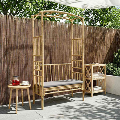 205cm H x 115cm W Bamboo Arched