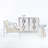 Anika Glass Top Pedestal End Table