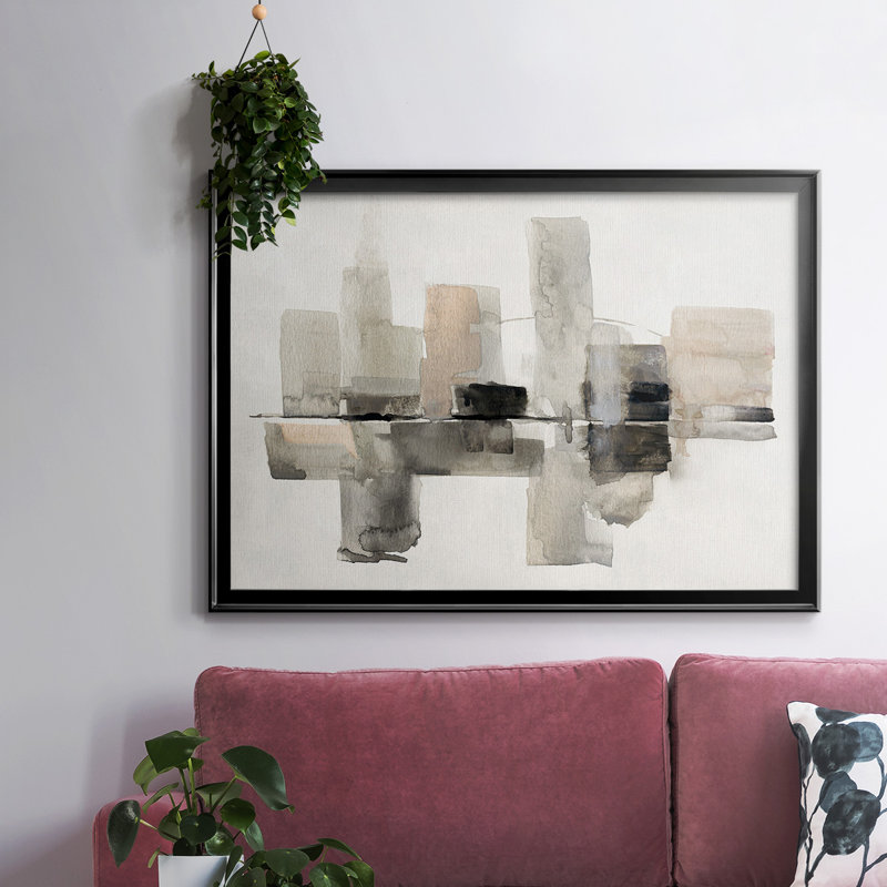 Toile tendue avec cadre urbain «I» Urban Oasis, H 18 po x l 26 po x P 1,5 po, Noir