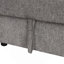 Canapé-lit modulaire en U de 108,6 po avec deux ports USB, deux prises de courant, trois coussins de dossier et une méridienne de rangement pour le salon, gris clair