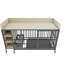 Grande cage pour animaux avec support de rangement, tiroirs, bols en acier inoxydable pour nourriture / eau - cadre en fer et matériau en bois aggloméré, noir / beige-761671401