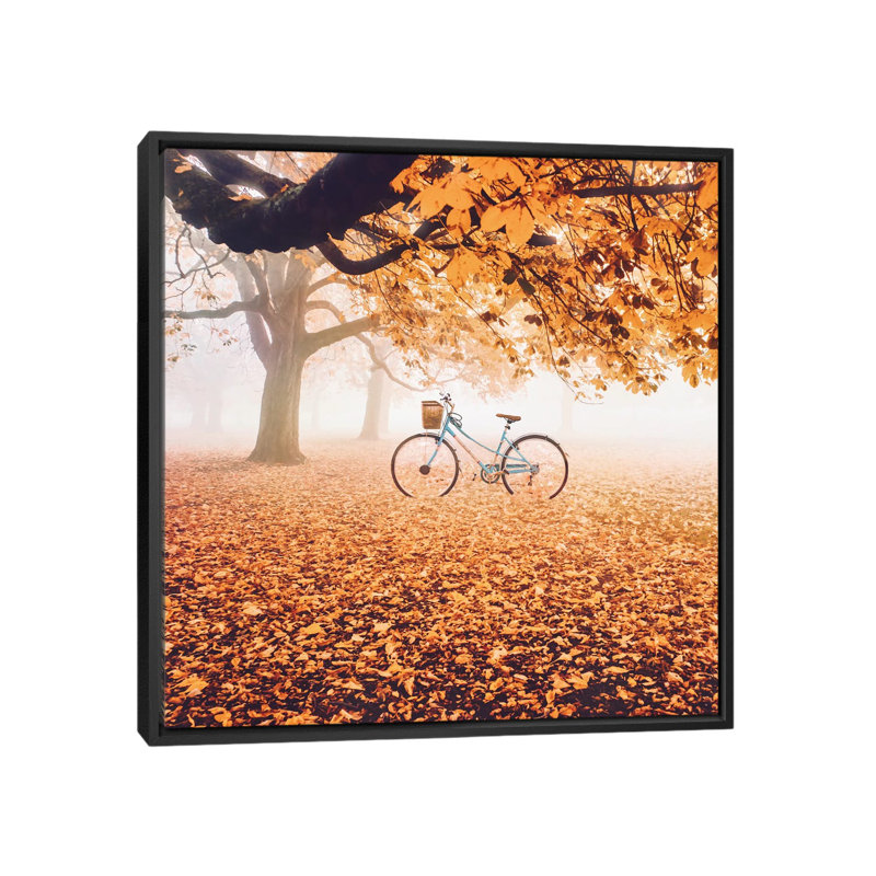 Orange partout par Hobopeeba-impression, H 26 po x l 26 po x P 1,5 po, Pas de tapis, Toile avec cadre noir