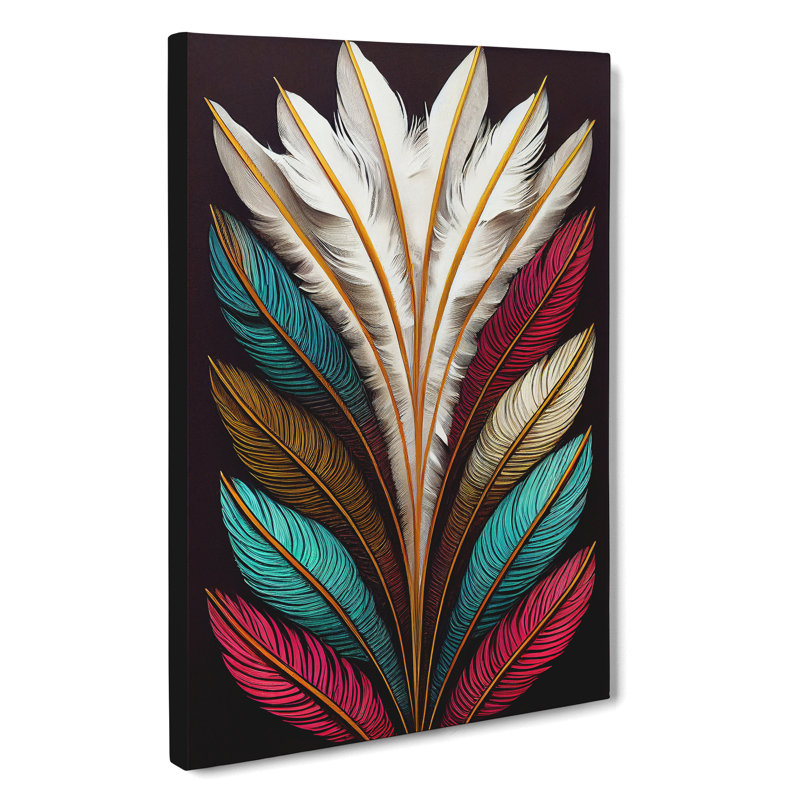 XC1022-3690X Pristine Feathers - Wrapped Canvas Print, Wrapped Canvas, 50cm H x 35cm W