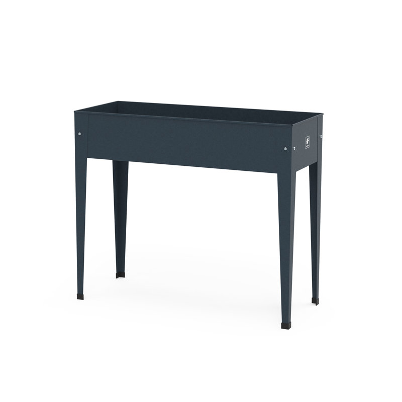 Jardinière surélevée en métal galvanisé Herstera anthracite, Anthracite