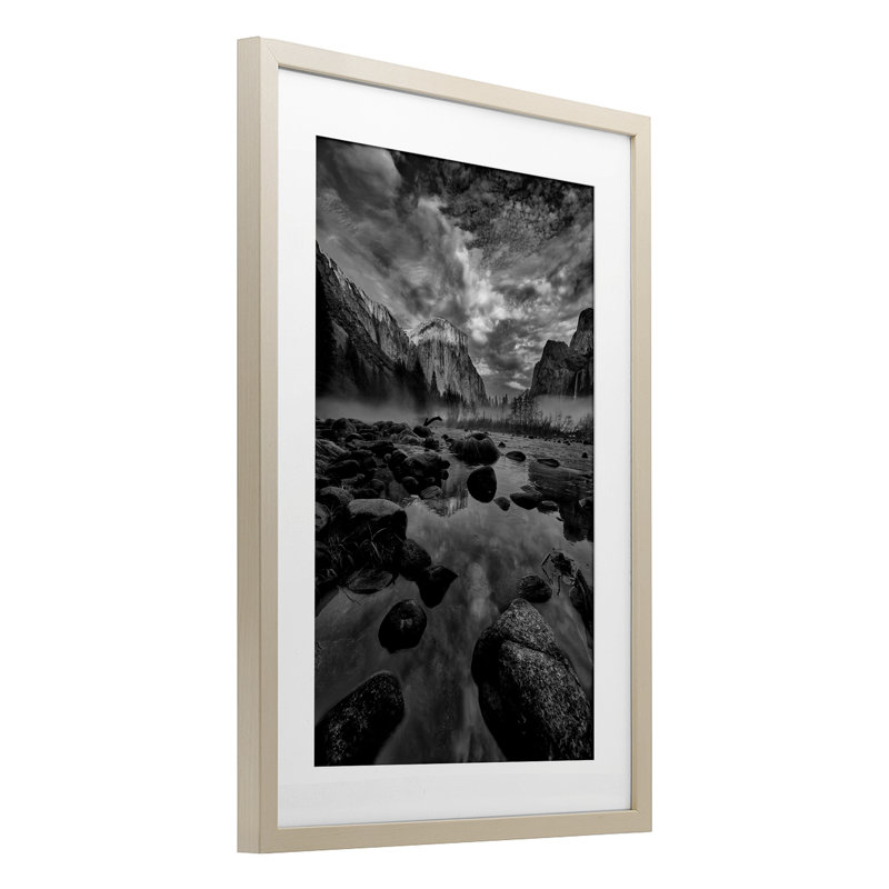 «Morning In Yosemite Valley», reproduction sous verre encadrée, conception de Jon Evan, H 20 po x l 14 po