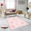 Tapis rose en polyester Boulton-1918549543
