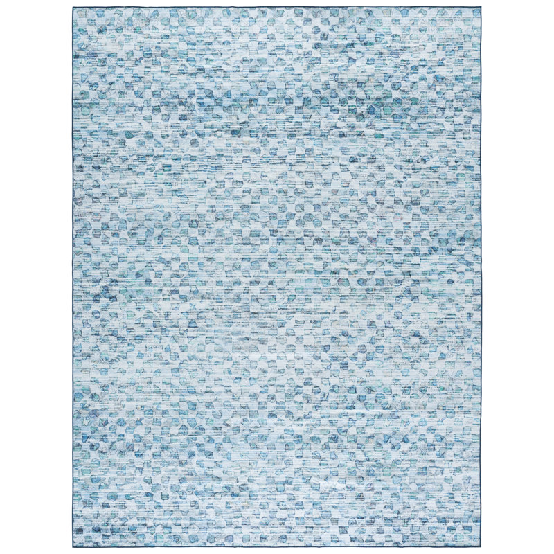 Tapis gris / turquoise Athiran 917, Rectangle 8 pi x 10 pi