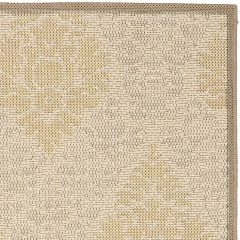Castellon Hooked Beige Indoor/Outdoor Rug, Rectangle 122 x 170 cm