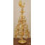 Grande lampe 41 po paon en laiton avec vingt-deux paons - sculpture rituelle indienne faite à la main pour décor de temple, jardin et luxe