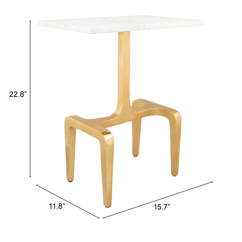 Marble Top End Table
