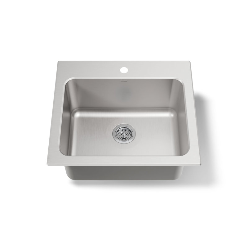 Ballad 25" x 22" Drop-In Service Sink, 1 hole
