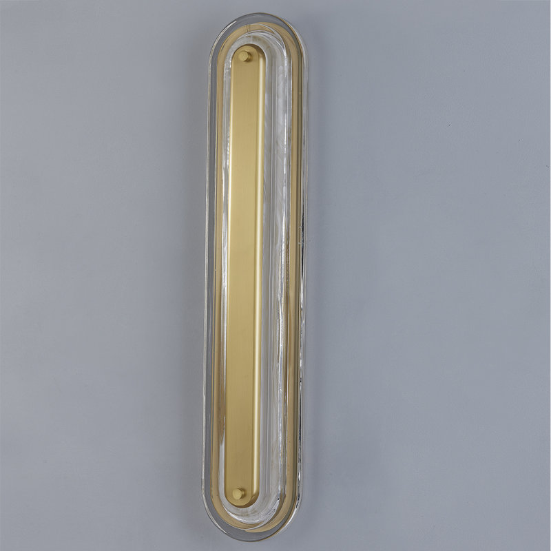 Applique murale Litton par PEMBROOKE & IVES, Laiton vieilli, H 28 po x l 5,75 po x P 5,75 po