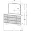 Commode 9 tiroirs Kimpton