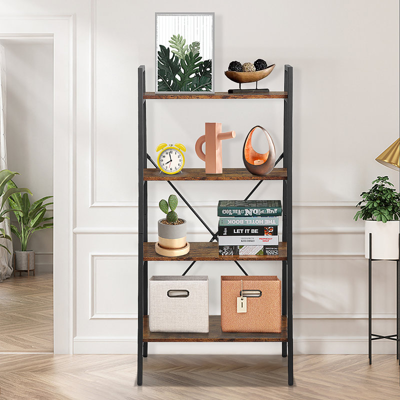 129cm H x 60cm W Steel Ladder Bookcase