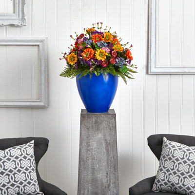 Arrangement floral mélangé géant en vase
