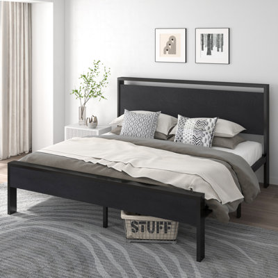 Minas Classical Metal Frame Platform Bed