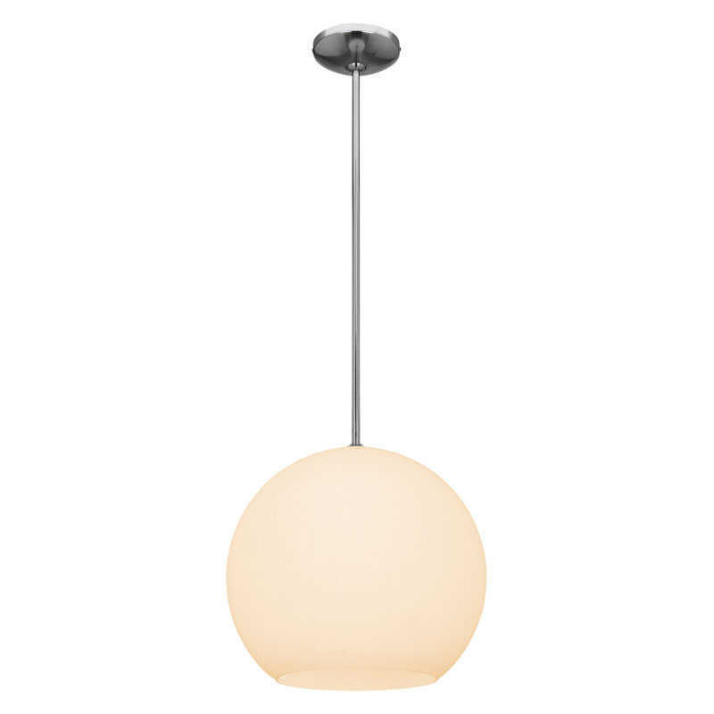 Luminaire sphère suspendu 1 lumières simple Caviness, H 12 po x l 14 po x P 14 po, Non