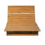 Chaise longue en bois d'acacia