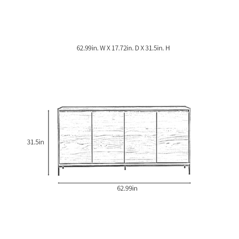 Simplicity Practical Sideboard Cabinet