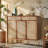 Retro Solid Ash Wood Shoe Storage Cabinet