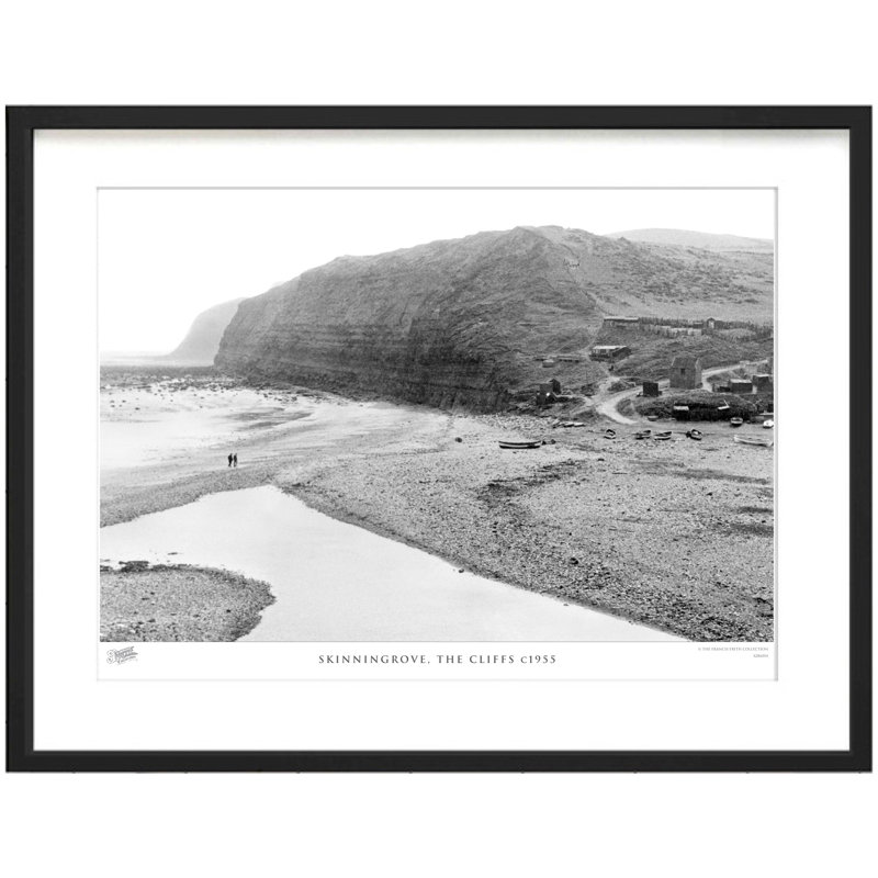 Skinningrove, The Cliffs C1955 - Single Picture Frame Print, 45cm H x 60cm W x 2.3cm D