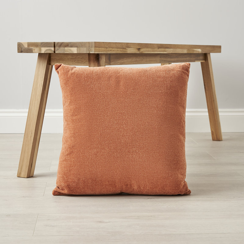 Polemenakos Square Cushion, Terracotta