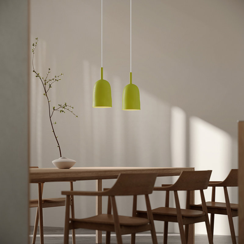 Vessel Pendant Light, 24" H x 14.5" W x 9" D, Poppy, White