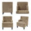 Fauteuil d'appoint moderne - Canapé simple moelleux avec dossier ergonomique et pieds en bouleau-1350276614