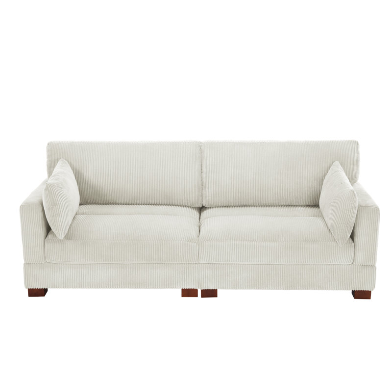 Bentura 217.7Cm Flared Arms Sofa, Beige