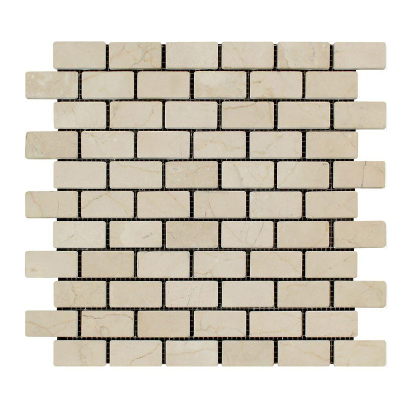 Carreau de mosaïque en marbre et brique