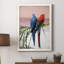 Palm Parrots - Peinture sur toile encadrée-109329974-109329973