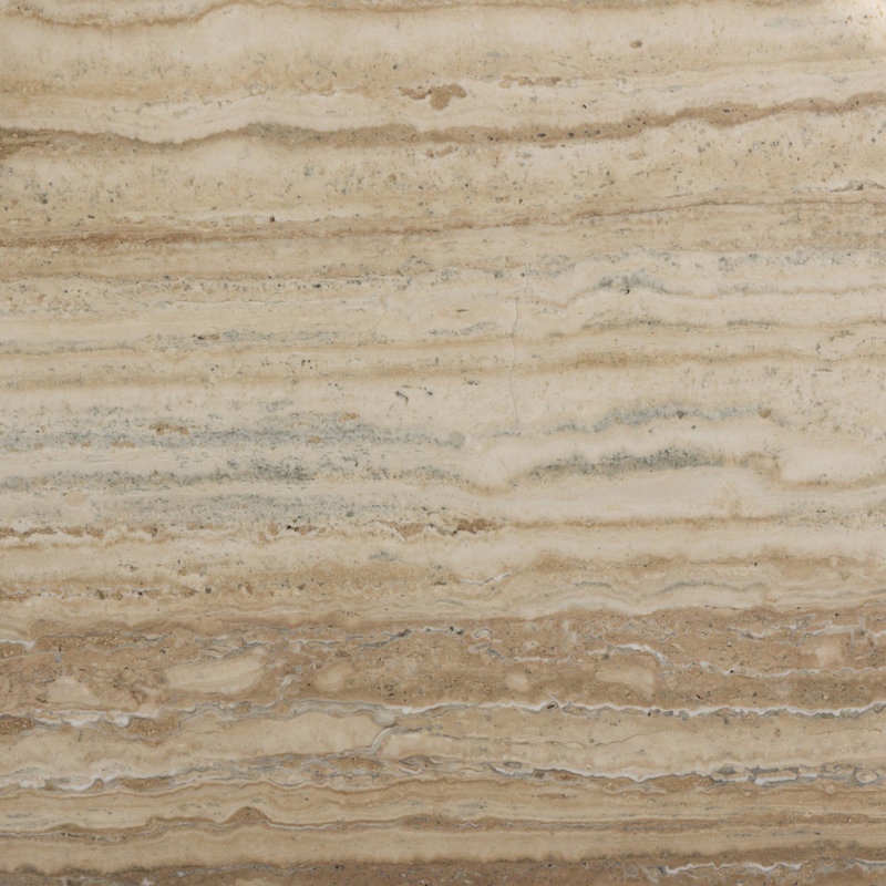Figueroa End Table, Light Beige Travertine