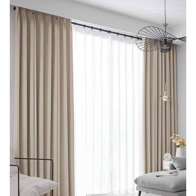 Blackout Bedroom Window Curtains With Heat Insulation, Sun Protection, And Light Blocking Features