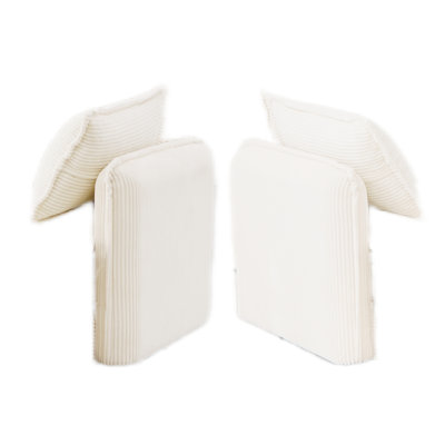 Ivory Solid Wood Arms, A Pair Of Armrest For Sectional Sofa