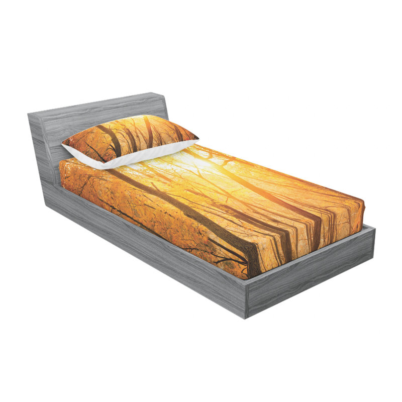 Microfiber Sheet Set, Twin Sheet Set with Fitted Sheet