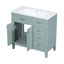 Meuble-lavabo 36 po avec lavabo et armoire de salle de bain-106912709