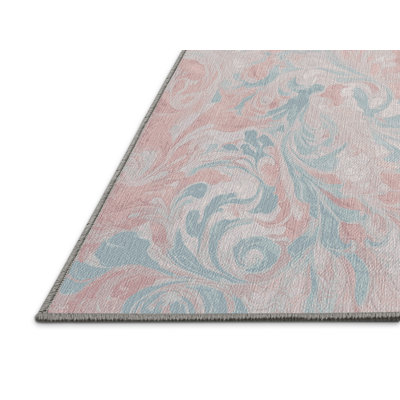 Machine Washable Gray Area Rug